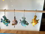 Goofy Hanging Fish (various glaze combinations)