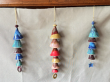 Bells with dangle shape (various glaze combinations)