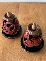 Incense Burners (various shapes, designs, and glazes)