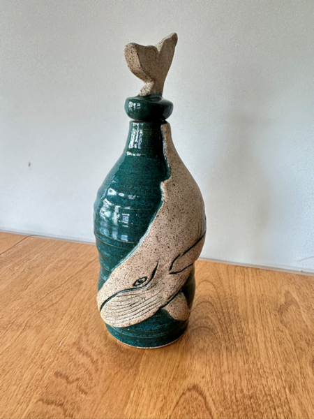 Bottle with cork (various styles and glaze combinations)
