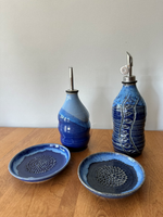 Bottles for olive oil, etc. (various glaze combinations)