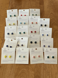 Stud Earrings with interesting shapes (various designs, various glaze combos)