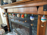 Hot Air Balloon Bells with basket (various glaze combinations)