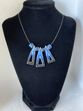 Necklace with interesting shapes (various designs, various glaze combos)