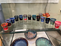 Shot glass  (various glazes)
